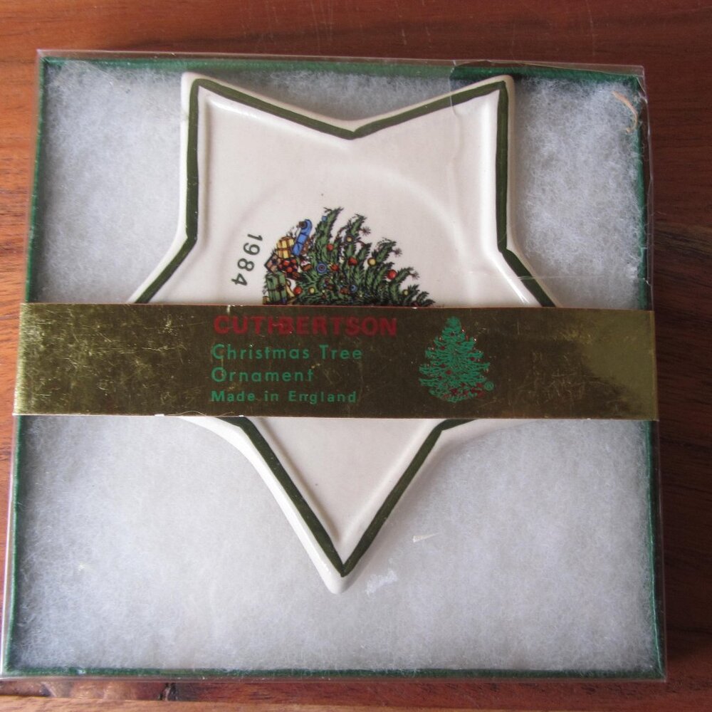 3 for $40 - cuthbertson england christmas ornament 1986 NIB (W6185)